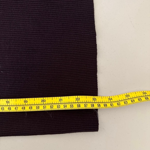 Carmen Marc Valvo Brown Ribbed Stretch Fitted Sweater Petite Medium Pre-owned - Picture 8 of 8